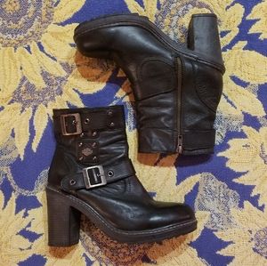 Harley Davidson Chunky Heeled Boots